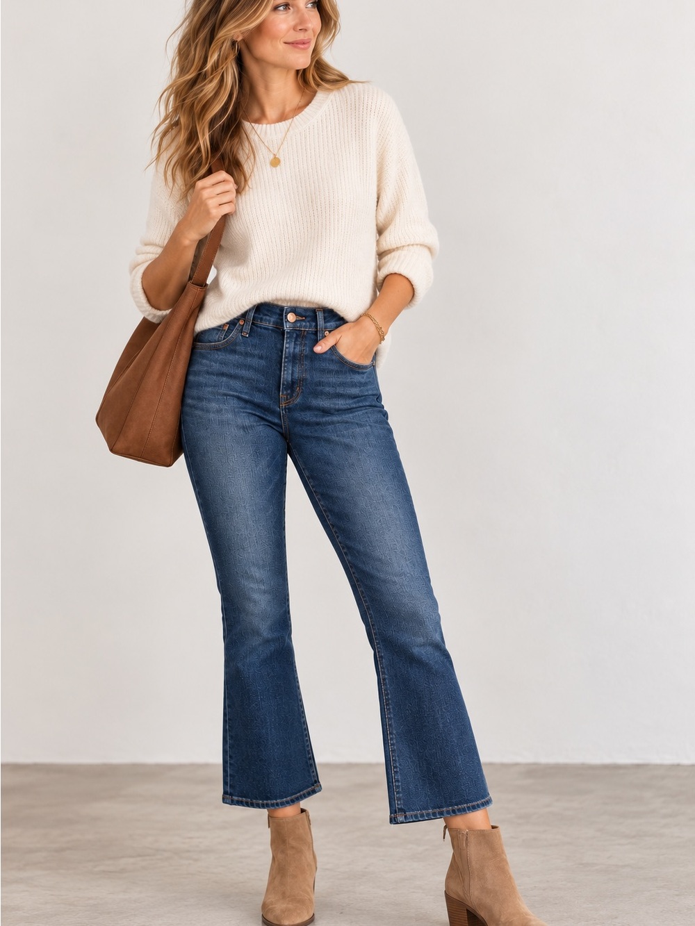 Madewell Mid-Rise Kick Out Jeans 28P Dark Wash Cropped Flare Stretch Denim